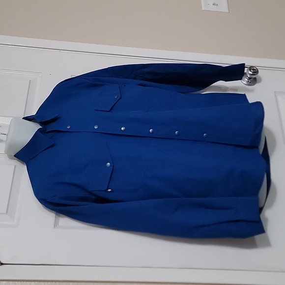 WORKRITE NOMEX IIIA LONG SLEEVE MEN'S FR BUTTON DOWN SHIRT SIZE 48R - Picture 5 of 7